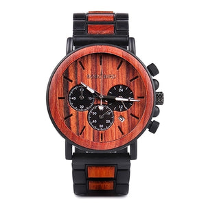Wood and Stainless Steel Watches P09